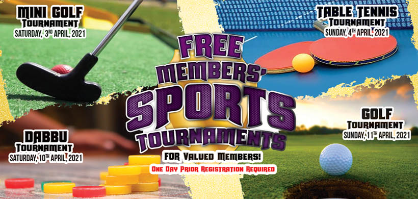 Free Members Sports Tournaments