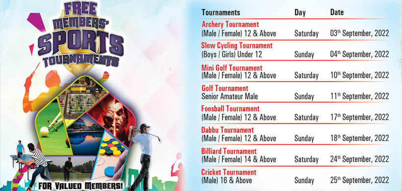 Free Members Sports Tournaments